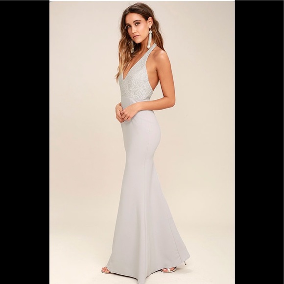 Lulu’s Size M Love Potion White Halter Maxi Dress - Picture 2 of 11